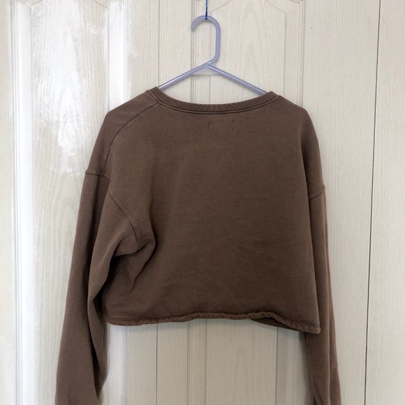 UO Tan Quarter Zip Cropped Sweater Size S - Picture 6 of 6